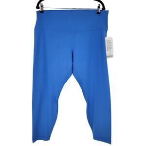 Lululemon Align High Rise 25" Crop Leggings Pants in Blue Nile Size 18 NWT